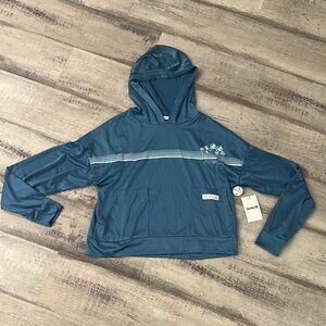 Hurley NWT Cropped Hoodie Storm Blue Women’s size Medium